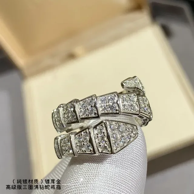 Silver-Tone Pavé Serpentine Multi-Band Ring 3
