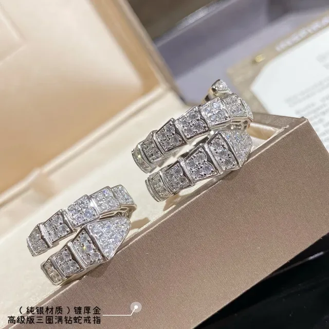 Silver-Tone Pavé Serpentine Multi-Band Ring 4