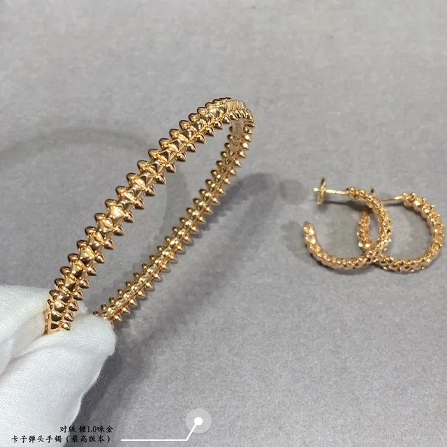 Spiked Pyramid-Stud Double-Row Metal Bracelet 3