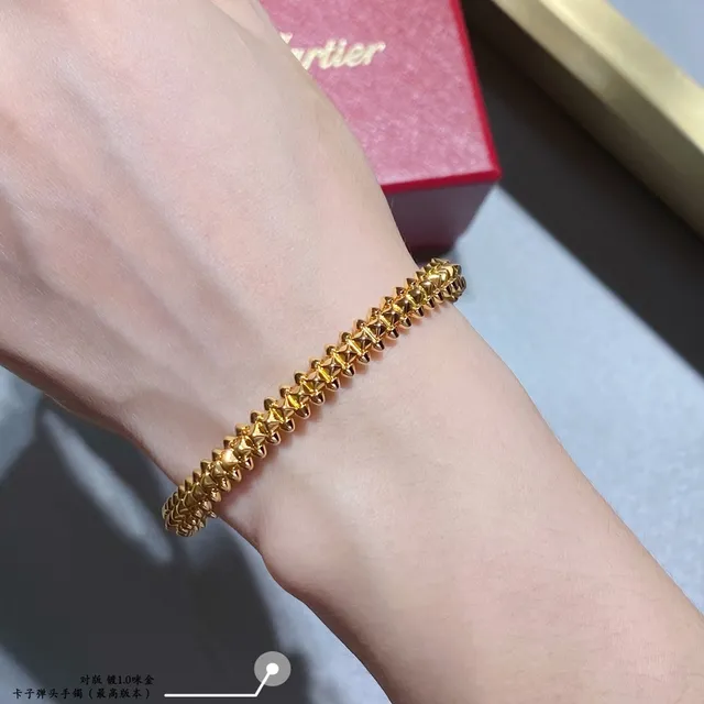 Spiked Pyramid-Stud Double-Row Metal Bracelet 9