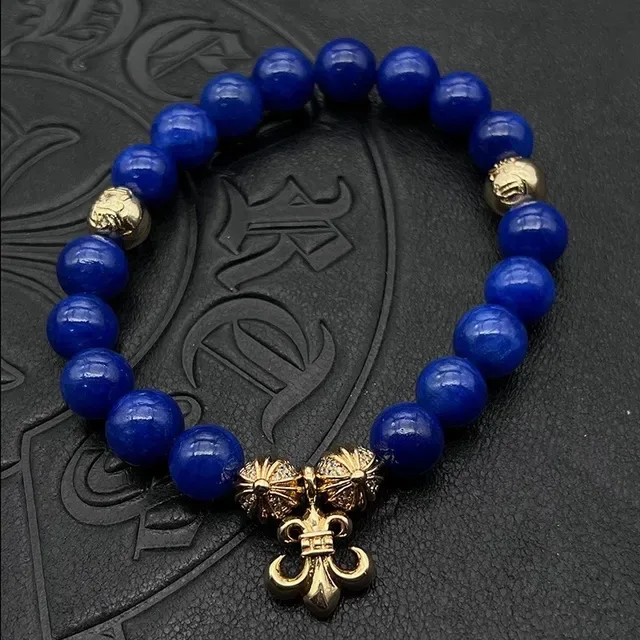 Tiger's Eye and Silver-Tone Beaded Bracelet 8