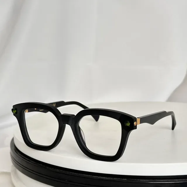 Gafas Ópticas Cuadradas Geométricas Bicolores Mint y Azul 3