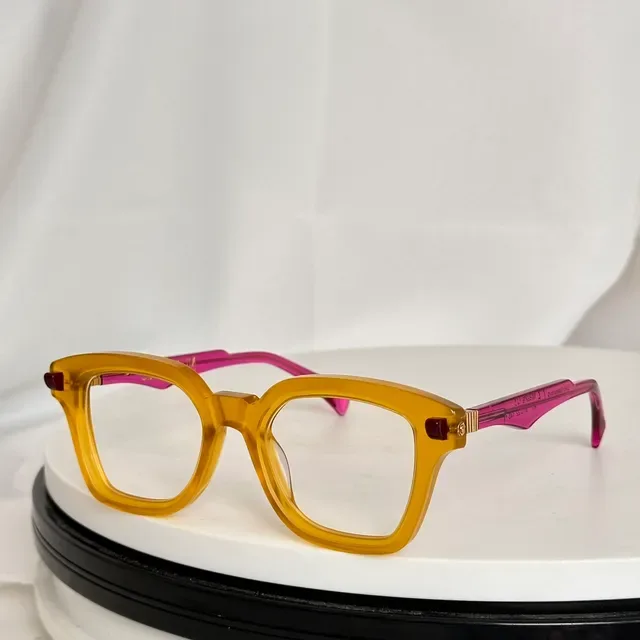 Gafas Ópticas Cuadradas Geométricas Bicolores Mint y Azul 5