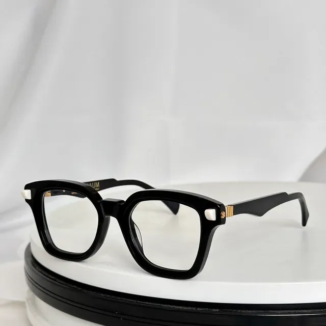Gafas Ópticas Cuadradas Geométricas Bicolores Mint y Azul 8