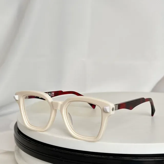 Gafas Ópticas Cuadradas Geométricas Bicolores Mint y Azul 9