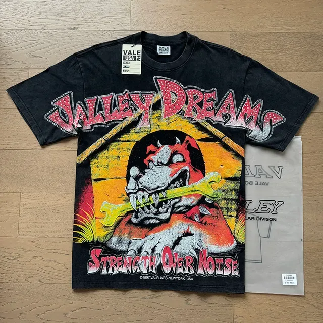 Vale Valley Dreams Strength Over Noise Graphic T-Shirt 3