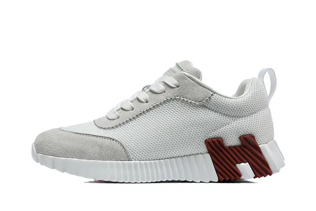 White and Orange Geometric Accent Lifestyle Sneakers 12