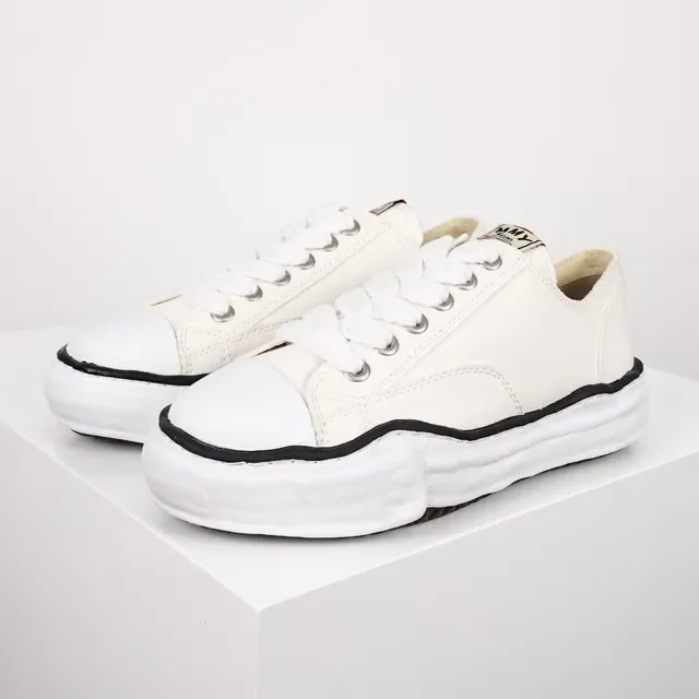 White Black Deconstructed Sole Wavy Midsole Stripe Sneakers 2