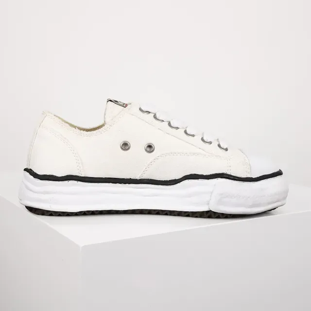 White Black Deconstructed Sole Wavy Midsole Stripe Sneakers 7