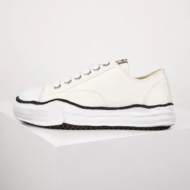 White Black Deconstructed Sole Wavy Midsole Stripe Sneakers 9