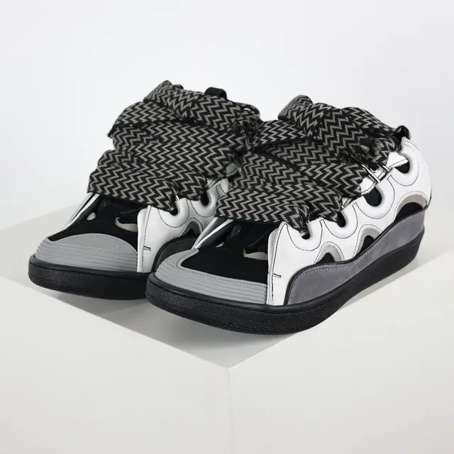 White Black Gray Platform Multi-Strap Casual Sandals 2