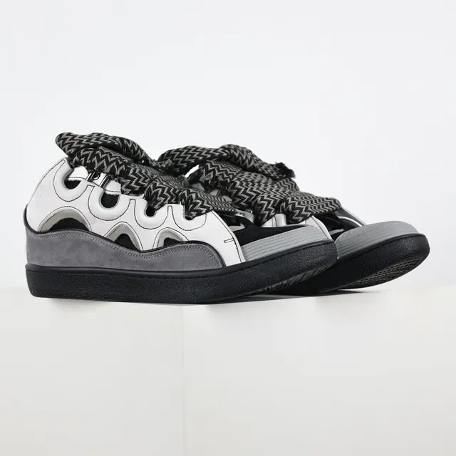 White Black Gray Platform Multi-Strap Casual Sandals 3
