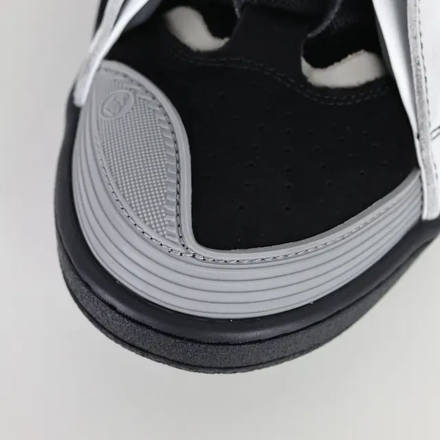 White Black Gray Platform Multi-Strap Casual Sandals 5