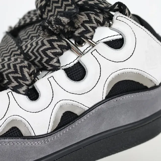 White Black Gray Platform Multi-Strap Casual Sandals 6
