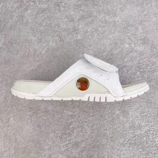 White Green Perforated Strap Mint Footbed Sandals
