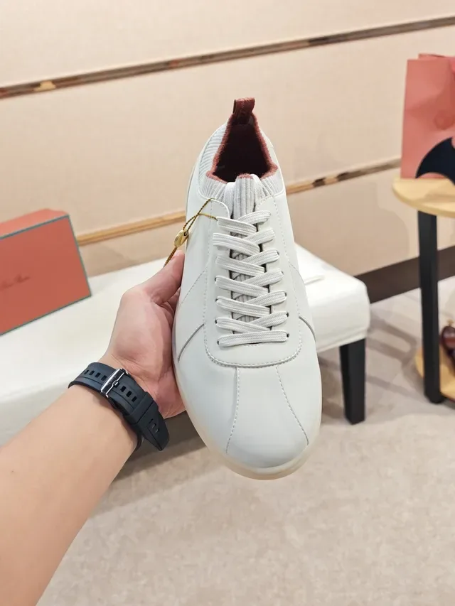 White Minimalist Low-Top Lace-Up Sneaker 6