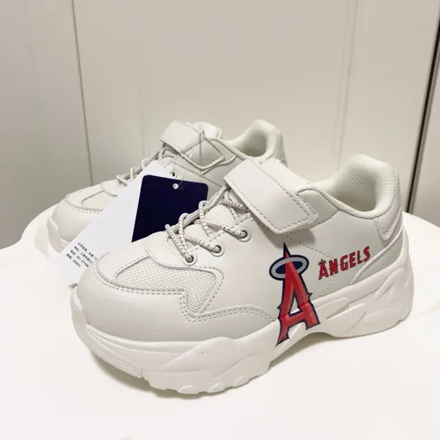 White Navy Platform Sole Cartoon Bear Graphic Chunky Sneakers 8