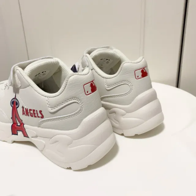 White Navy Platform Sole Cartoon Bear Graphic Chunky Sneakers 9