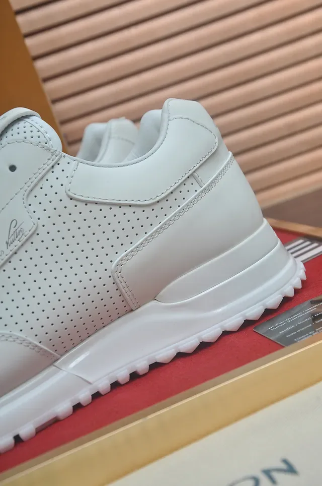 White Perforated Leather Lifestyle Sneaker 2