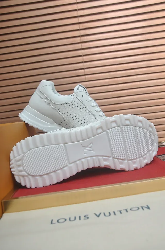 White Perforated Leather Lifestyle Sneaker 3