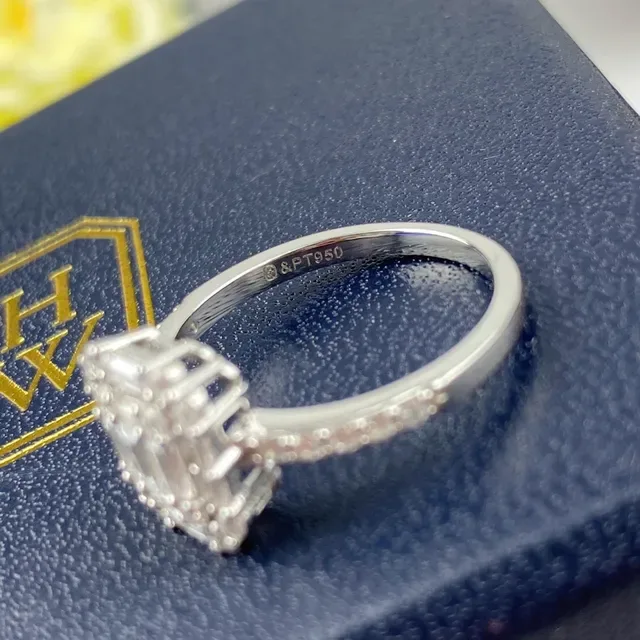 Winston Marquise-Cut Solitaire and Emerald-Cut Halo Cluster Rings 6