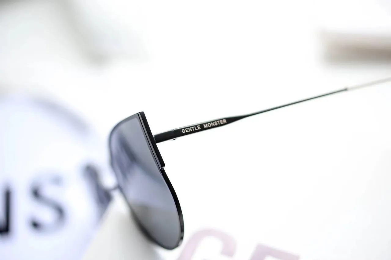 Gentle Monster Asymmetrical Cat-Eye Black Gradient Sunglasses 3