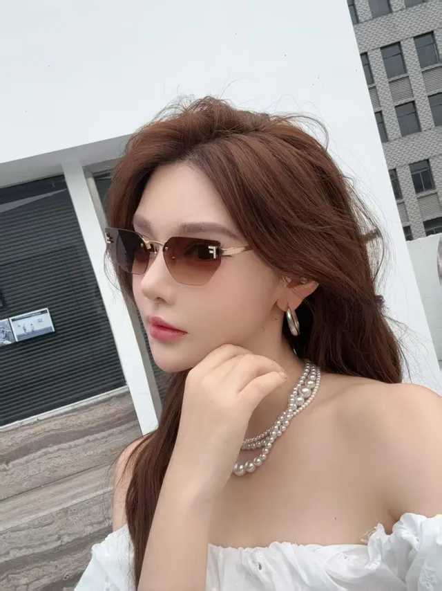 Gentle Monster F-Series Rimless Angular Gradient Brown Sunglasses 5