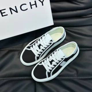 Givenchy Black White Low-Top Canvas Upper Lifestyle Sneakers