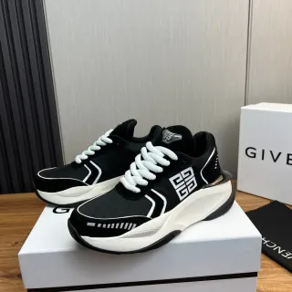 Givenchy Black White Sole Mesh Upper Chunky Sneakers