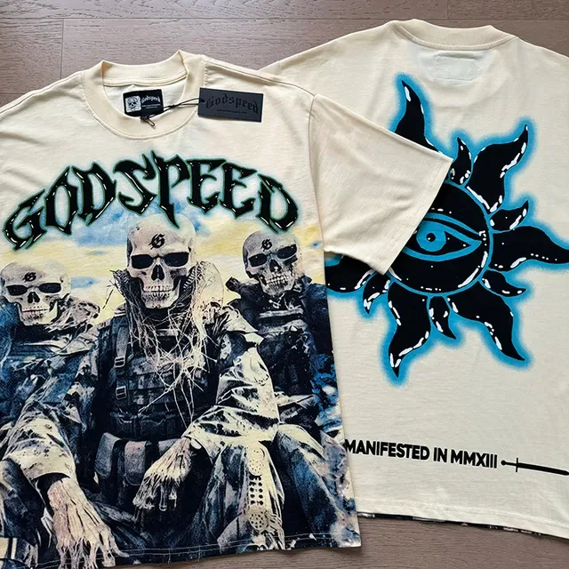 Godspeed Graphic-Print Crew-Neck Double-Sided T-Shirt 4
