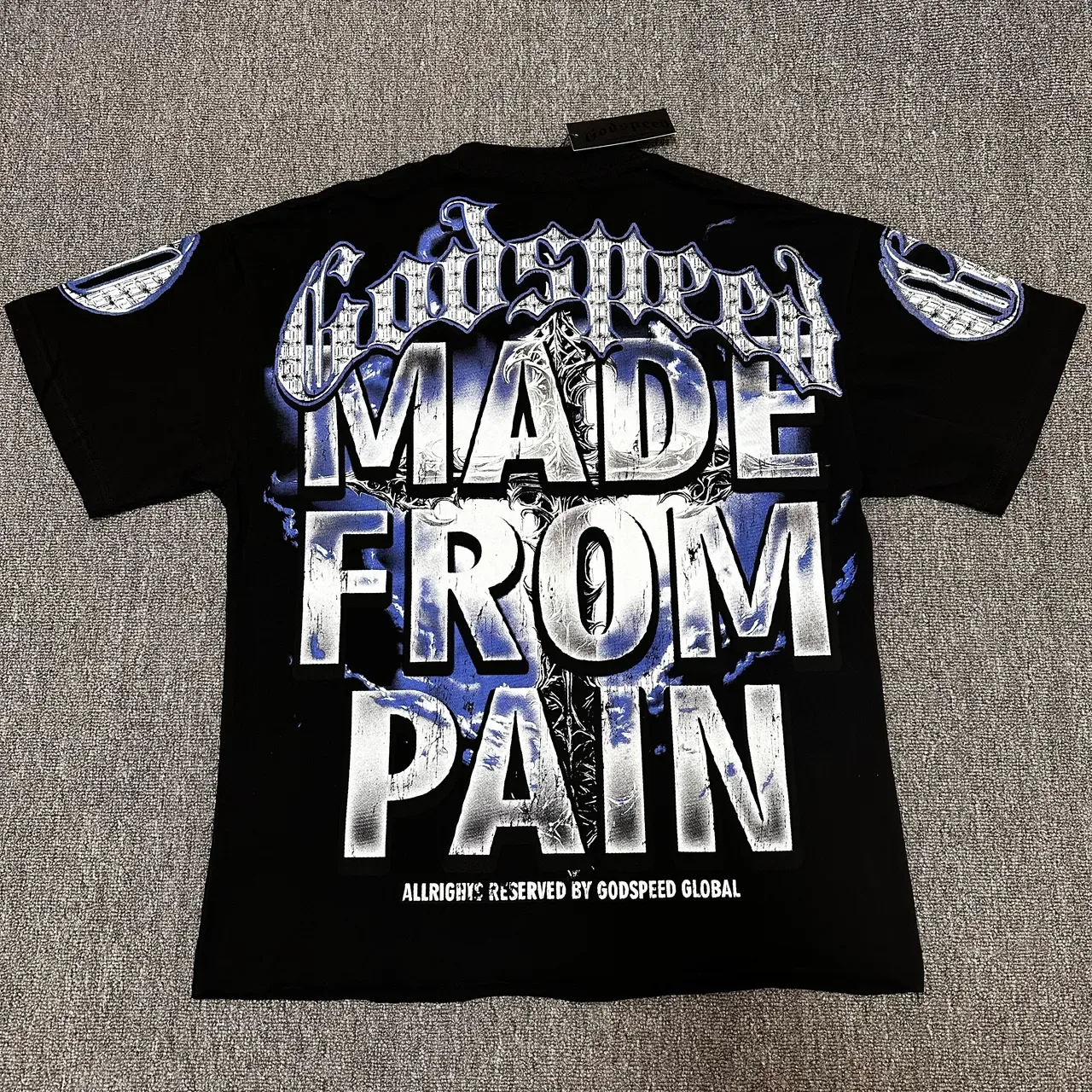 Godspeed Skull Crown of Thorns Graphic T-Shirt 5