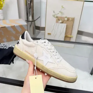 Golden Goose Ball Star Off-White Canvas Lifestyle Sneakers
