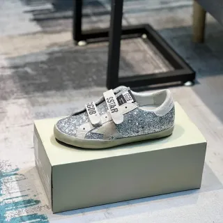 Golden Goose Super-Star Silver Glitter Lifestyle Sneakers