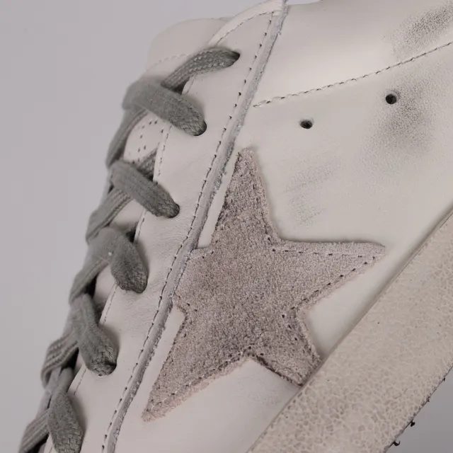Golden Goose Superstar Off-White cuir usé sneakers lifestyle 6