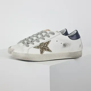 Golden Goose Superstar 白色闪光星生活方式运动鞋