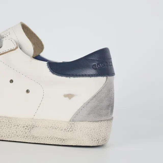 Golden Goose Superstar blanc marine usé cupsole métallique étoile patch style de vie sneakers 4