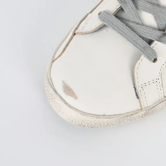 Golden Goose Superstar blanc marine usé cupsole métallique étoile patch style de vie sneakers 5