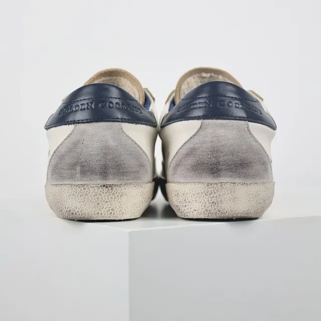Golden Goose Superstar blanc marine usé cupsole métallique étoile patch style de vie sneakers 8
