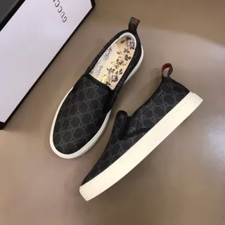 Gucci Ace Loafer Black GG Monogram Canvas Slip-On Loafer