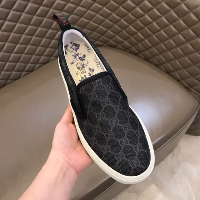 Gucci Ace Loafer Noir GG Monogram Toile Slip-On Loafer 5