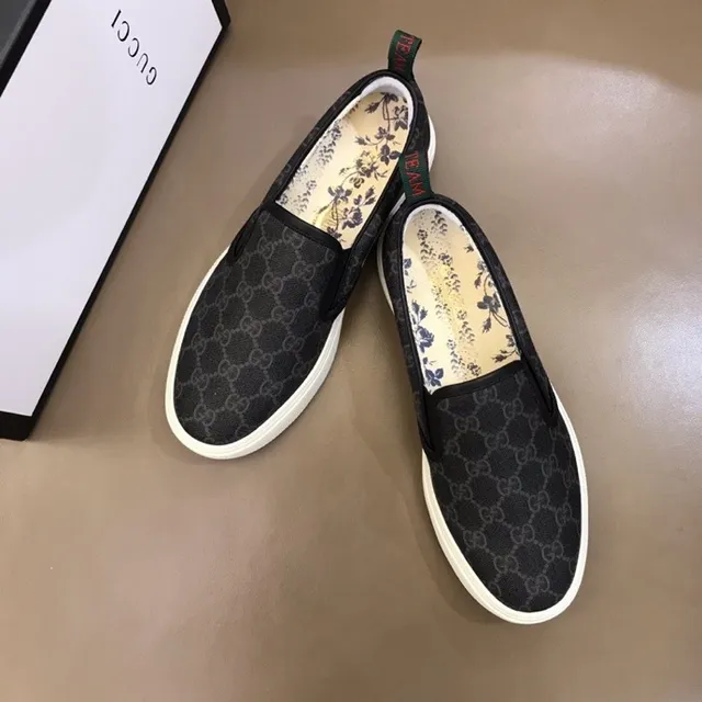 Gucci Ace Loafer Noir GG Monogram Toile Slip-On Loafer 6