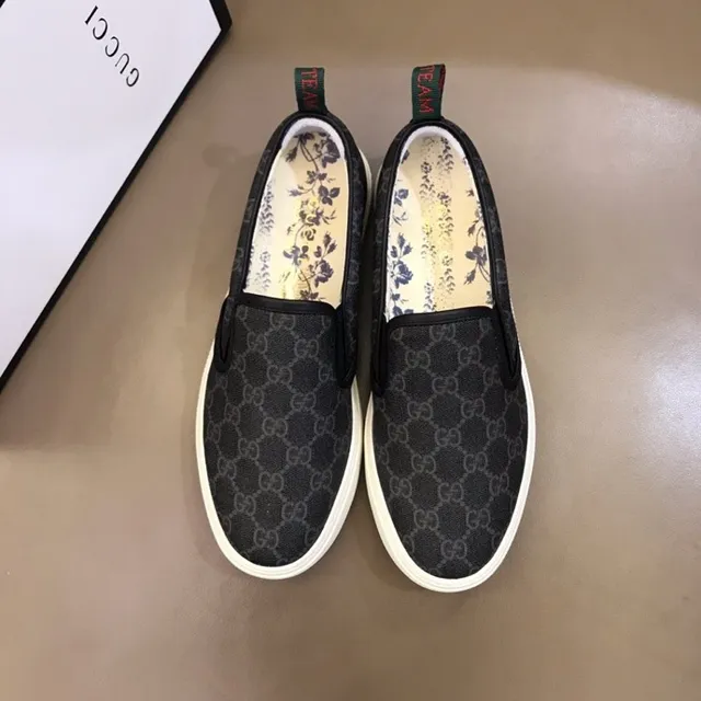 Gucci Ace Loafer Noir GG Monogram Toile Slip-On Loafer 9