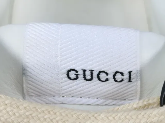 Gucci Black White Platform Sole Perforated Leather Lifestyle Sneakers 16