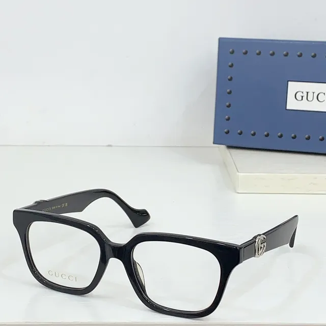 Gucci Burdeos Marrón Marco Rectangular Acetato Patrón Tortuga Gafas Ópticas 7