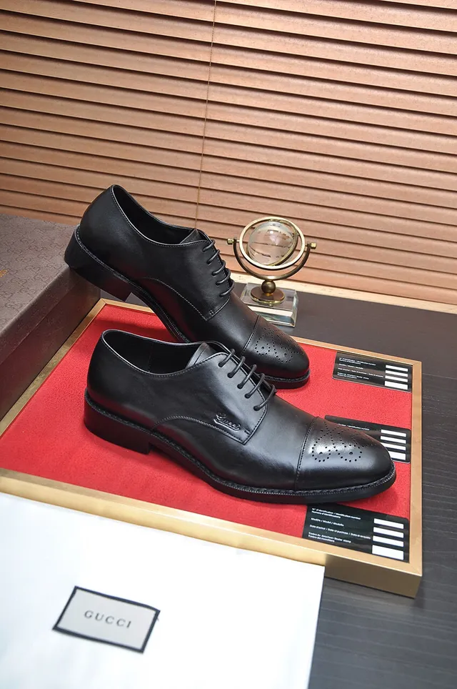 Gucci Cap-Toe Brogue Oxford Shoes 6