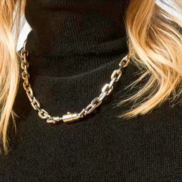 Gucci Chunky Curb Chain Silver Bracelet 2