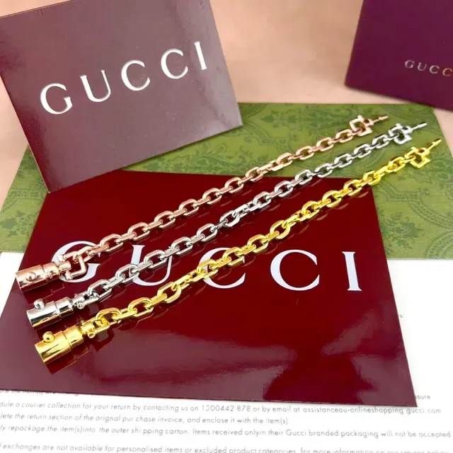 Gucci Chunky Curb Chain Silver Bracelet 6