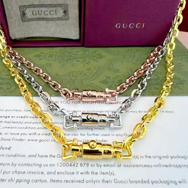 Gucci Chunky Curb Chain Silver Bracelet 10