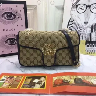 Gucci Dionysus Beige GG Monogram Canvas Chain Bag