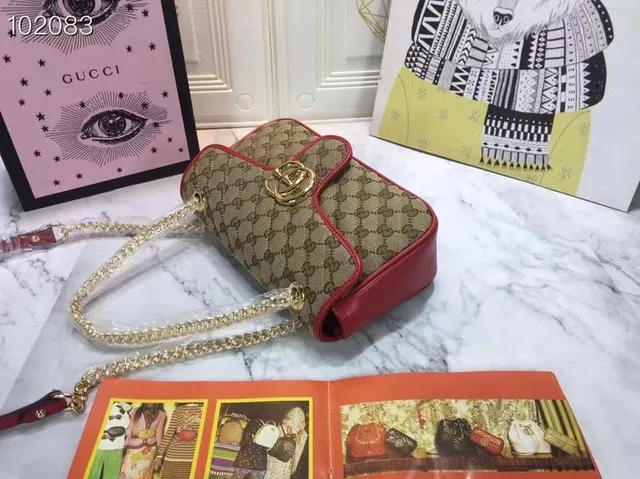 Gucci Dionysus Beige GG Monogram Canvas Chain Bag 7